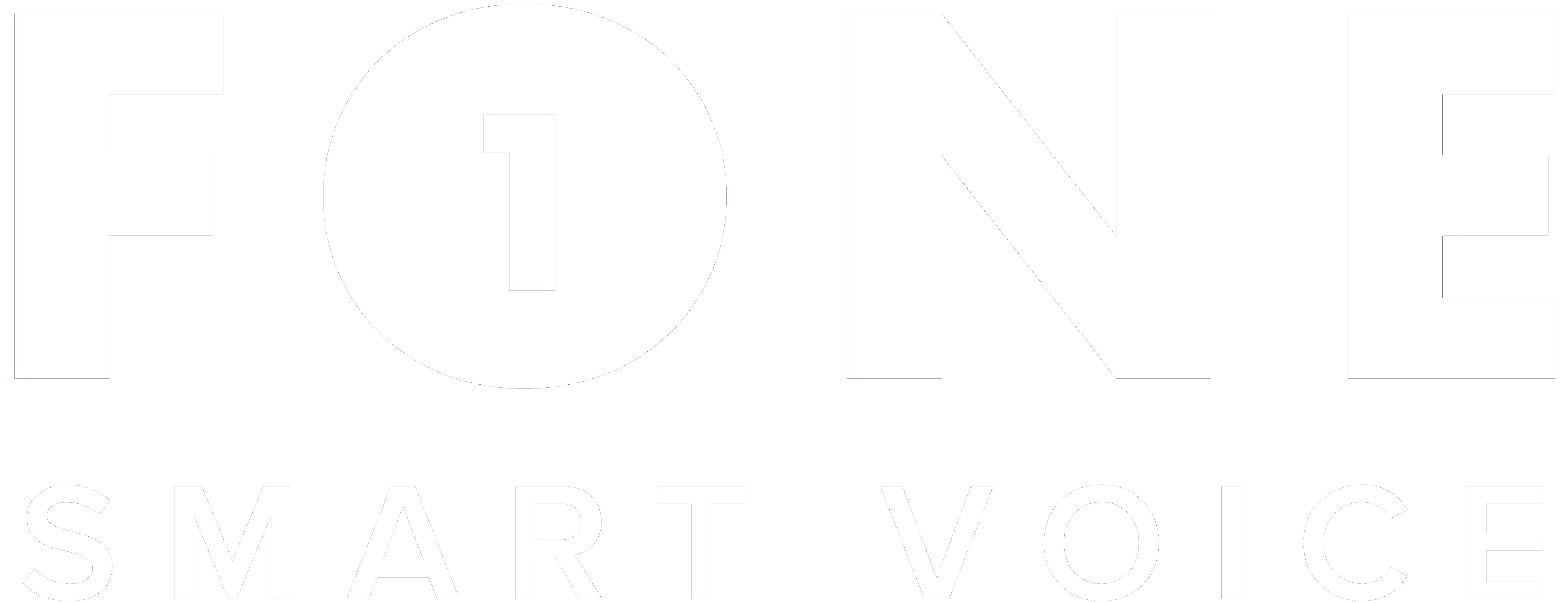 F One SmartVoice Logo (White)